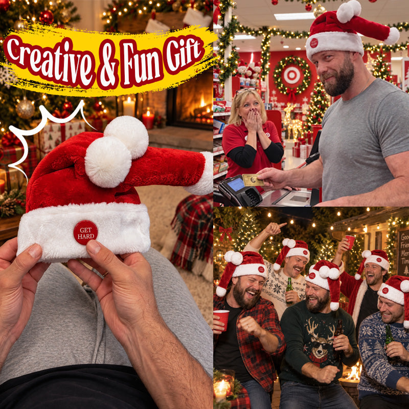 🎅 Funny Moving Santa Hat – Animated Christmas Party Hat