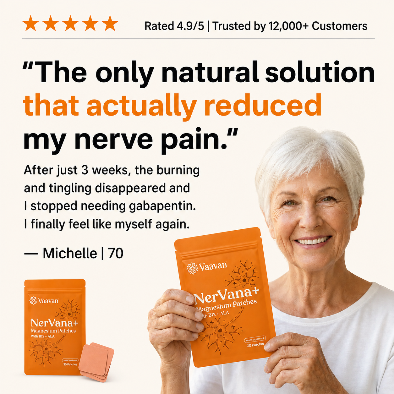 Vaavan Nerve Relief Magnesium Patches